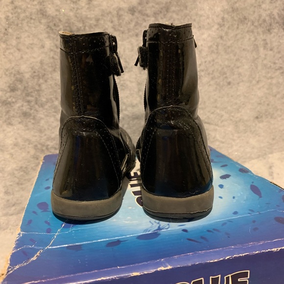 Blue Botte Patent Leather boots - Picture 5 of 7